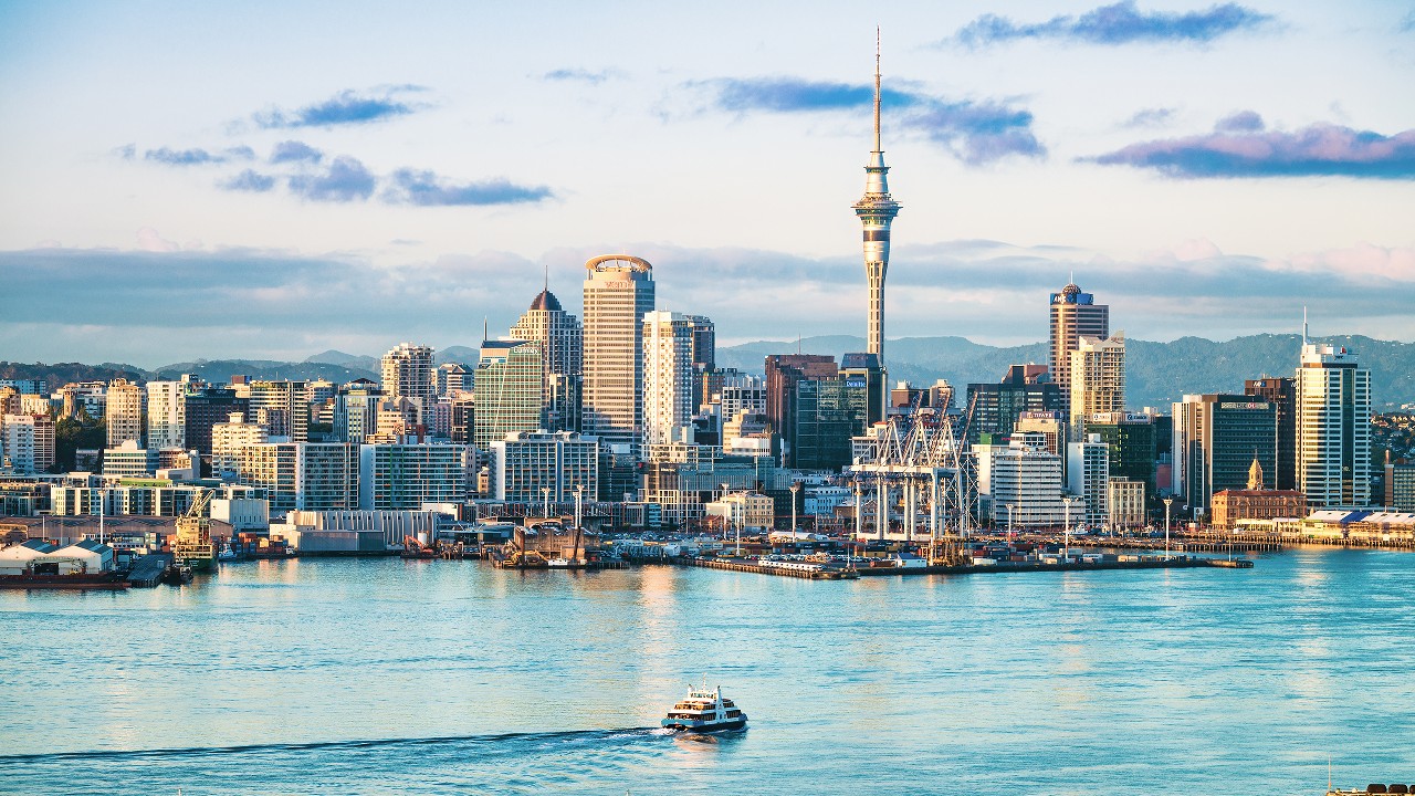 view of Auckland; image used for HSBC New Zealand International Services Moving to New Zealand page
